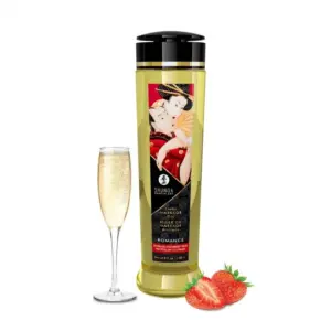 Shunga Erotic - Masszázsolaj (habzó eperbor) - 240ml - Image 2