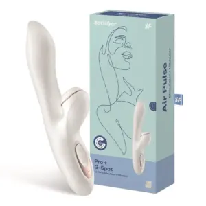 Satisfyer Pro+ G-spot - Csiklóizgató és G-pont vibrátor (fehér) - Image 7