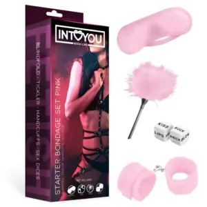 Intoyou BDSM Line - Kezdő kötöző szett - 4 részes (pink) - Image 2