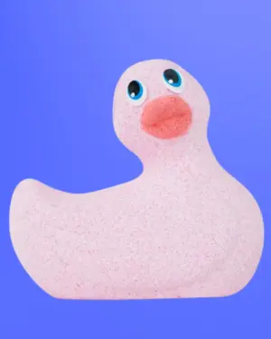 Big Teaze Toys I Rub My Duckie - Kacsa formájú illatos fürdőbomba (rózsa)