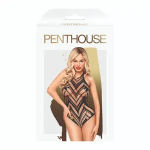 Penthouse Go Hotter - Fekete áttetsző body - Image 3