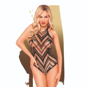 Penthouse Go Hotter - Fekete áttetsző body - Image 4