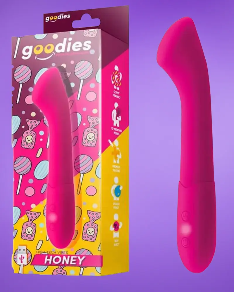GOODIES HONEY G-SPOT VIBE USB SILICONE FUCHSIA Goodies Honey - Akkus,G-pont vibrátor - Image 1