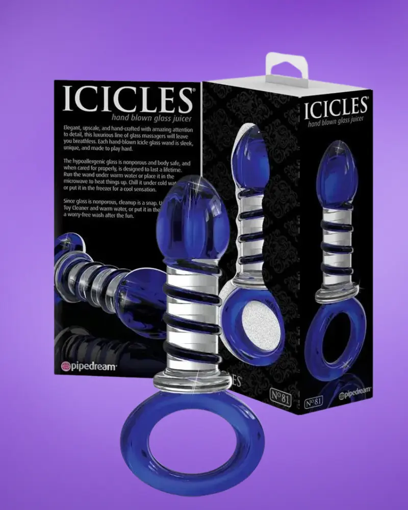 Icicles No.81- Üveg análdugó