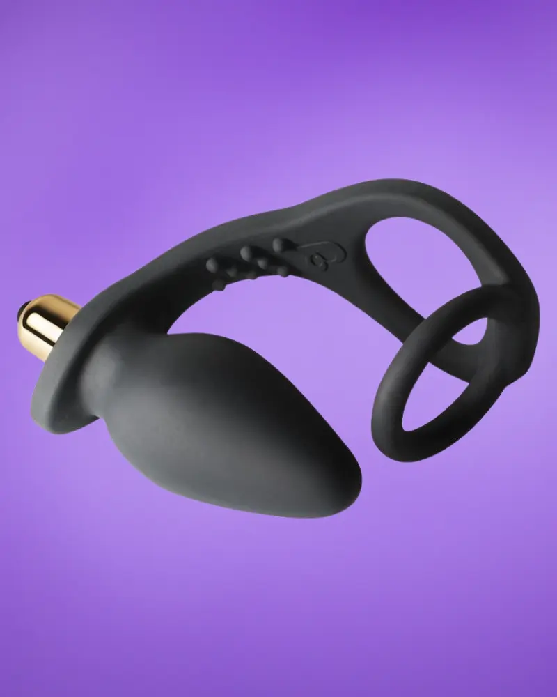 Rocksoff Ro-Zen - Péniszgyűrű análdugóval