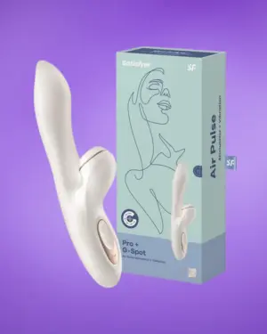 Satisfyer Pro+ G-spot - Csiklóizgató és G-pont vibrátor (fehér)
