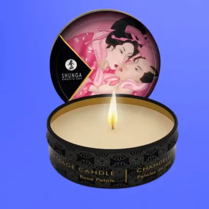 Shunga Mini Candle - Masszázsgyertya (rózsa)