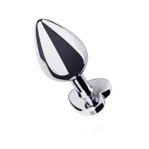 Easytoys Metal No.7 - Análdugó fehér szív kővel - Image 3