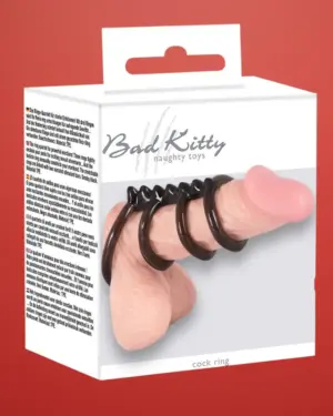 Bad Kitty - Tüskés, négyszeres péniszgyűrű