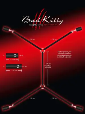 Bad Kitty - Plüss ágykötöző szett (5 részes) - Image 3