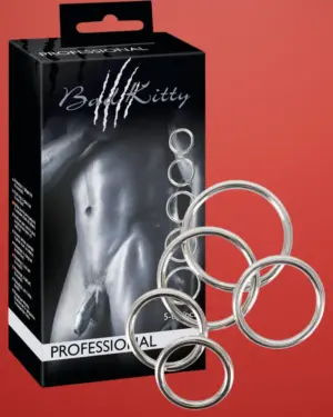Bad Kitty - Fém péniszgyűrű szett (5 részes)