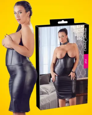 Cottelli - Mellemelős bőr hatású szoknya