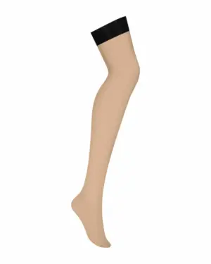 Obsessive S814 - Testszínű combfix fekete szegéllyel - Image 5