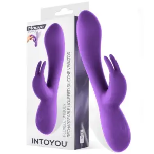Intoyou Mauve Unibody - Nyuszis vibrátor (lila) - Image 5