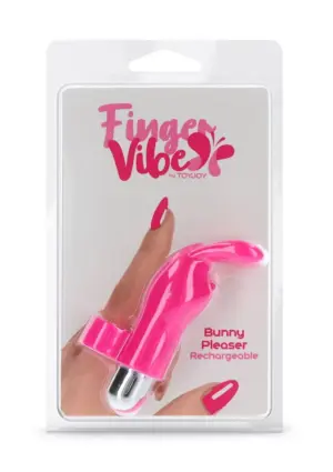 Toyjoy Bunny Pleaser - Akkus nyuszis ujj vibrátor (pink) - Image 3