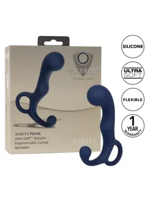 Calexotics Viceroy - Rugalmas prosztata dildó (kék) - Image 4