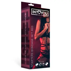 Intoyou BDSM Line - Kezdő kötöző szett - 4 részes (piros) - Image 7