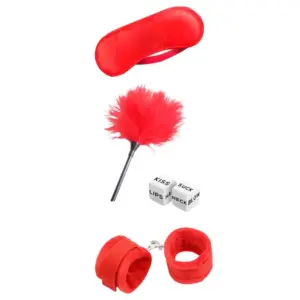 Intoyou BDSM Line - Kezdő kötöző szett - 4 részes (piros) - Image 5