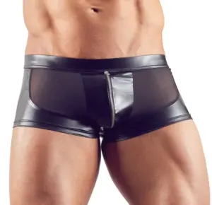 Svenjoyment - Fényes necc boxer, dekoratív cipzárral - Image 2