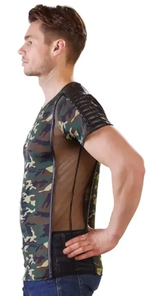 NEK - Terepmintás férfi póló (zöld-barna) - Image 2