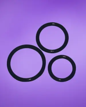 You2Toys - Szilikon péniszgyűrű trió - fekete