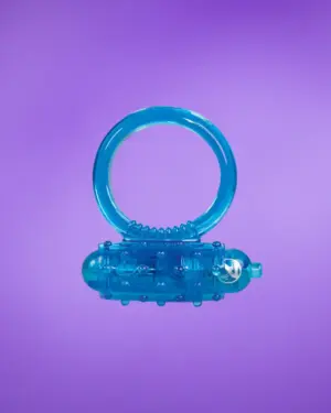 Tiszta szilikon péniszgyűrű - királykék