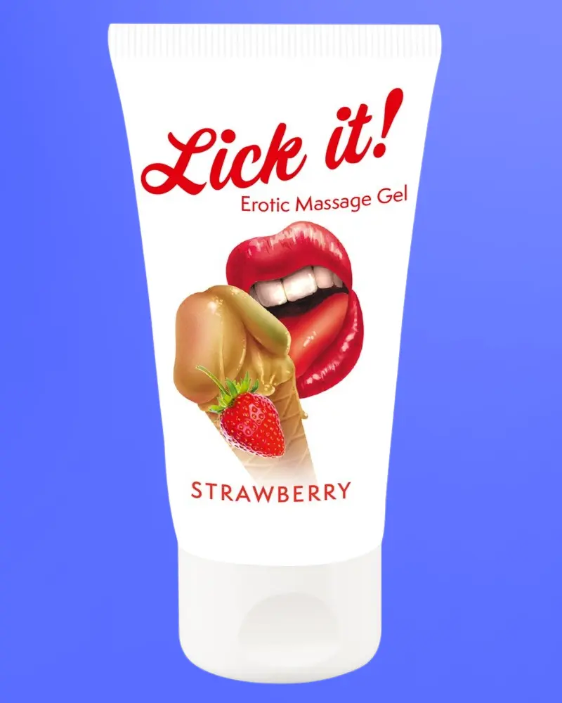 Lick it! - 2in1 ehető síkosító - eper (50ml)