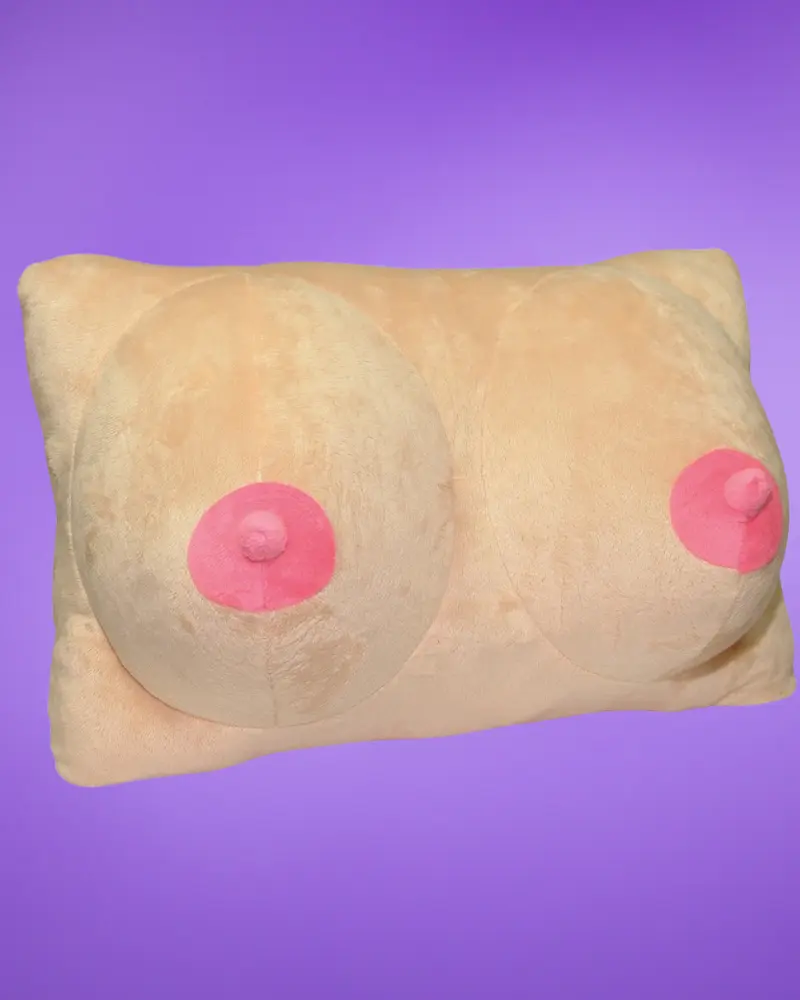 Mellformájú plüsspárna