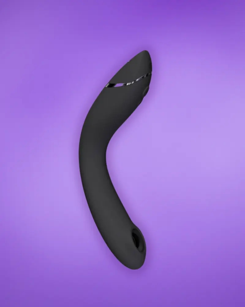 4251460616263xcxcf-1669649372444.webp Womanizer OG - Akkus, vízálló 2in1 léghullámos G-pont vibrátor (fekete) - Image 1