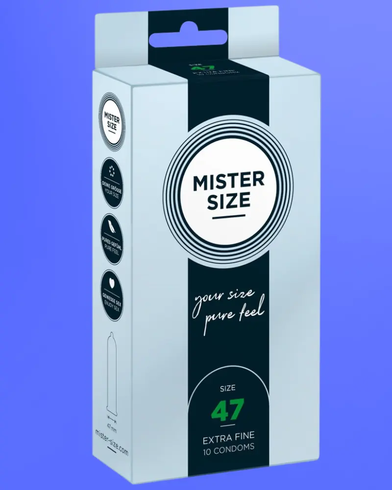 Mister Size vékony óvszer - 47mm (10db)