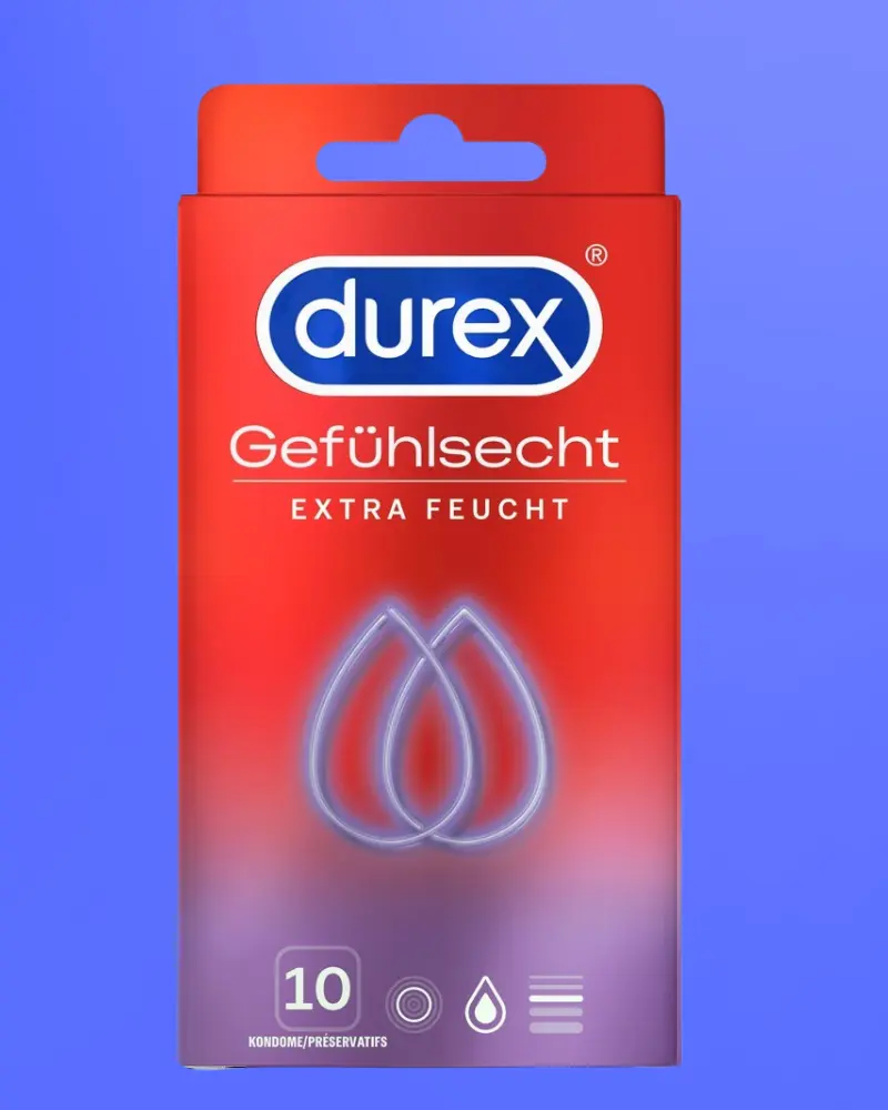 Durex Gefültsecht Extra - Extrán síkos óvszer (10db)
