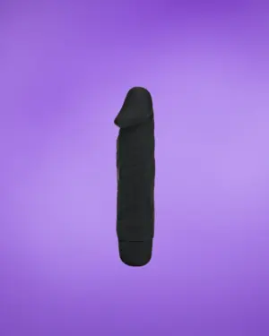 Get Real Mini Classic - Élethű vibrátor (fekete) - 16cm