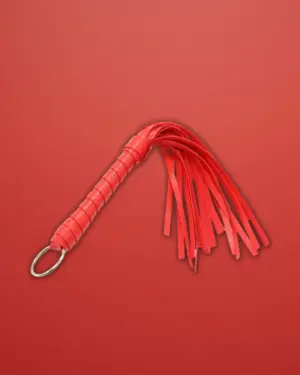 Fetish Addict - Mini korbács - 28 cm (piros)