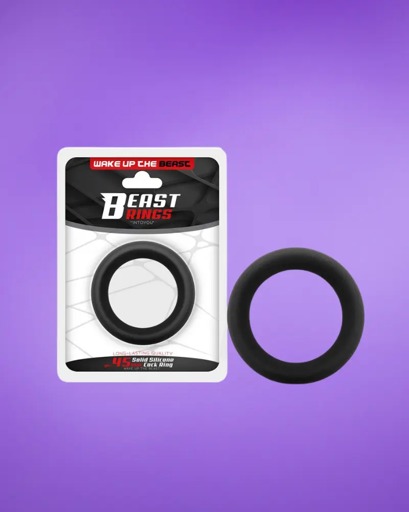 Beast Rings 45 mm - Péniszgyűrű (fekete)