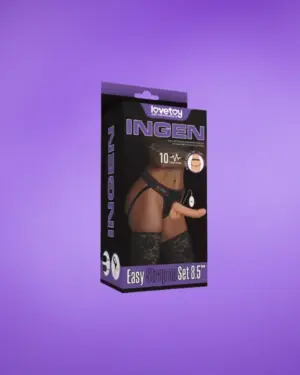 Lovetoy Easy Strap-on - Felcsatolható dildó (19cm)