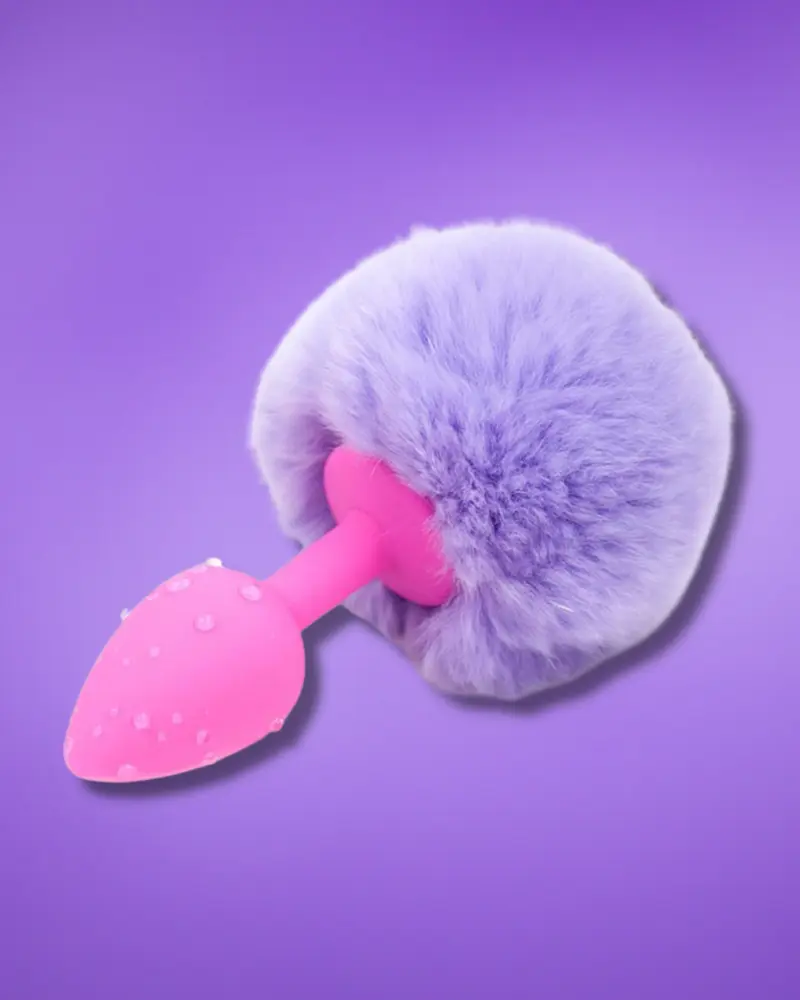 K-843658379299-1668690786155.webp Afterdark - Análdugó nyuszifarokkal (halvány-lila) S - Image 1