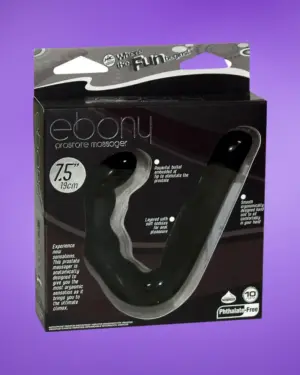 Prosztata vibrátor - 10 fokozatú (fekete)