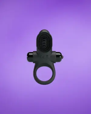 Pretty Love Vibrant Ring 2 - Vibrációs péniszgyűrű (fekete)