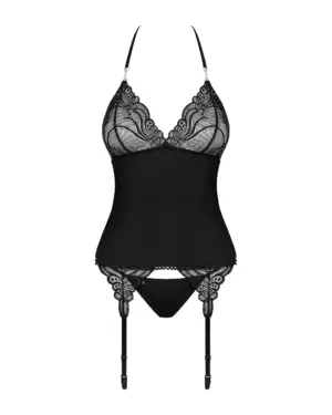 Obsessive 828-COR-1 - Fekete fűző L/XL - Image 3