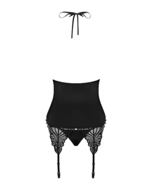 Obsessive 828-COR-1 - Fekete fűző L/XL - Image 4