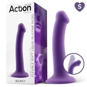 Action Bouncy 7" - Szilikon dildó (lila) M - Image 3
