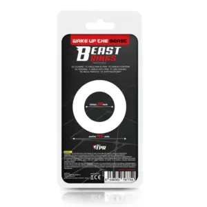 Beast Rings 19 mm - Csíkozott péniszgyűrű (áttetsző) - Image 4