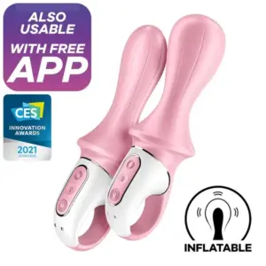Satisfyer Air Pump Booty 5 - Okos, akkus pumpálható anál vibrátor (pink) - Image 2