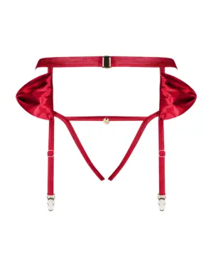 Obsessive Rubinesa - Harisnyatartó pántos bugyival L/XL - Image 3