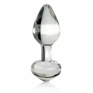 Icicles No. 44 - Kúpos, üveg anál dildó (áttetsző) - Image 3