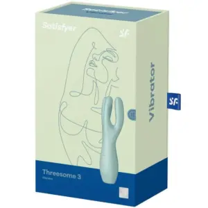 Satisfyer Threesome 3 - Akkus csiklóvibrátor (menta) - Image 5