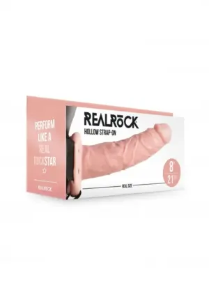 Realrock 8" - Felcsatolható dildó (natúr) - 20,5cm - Image 2