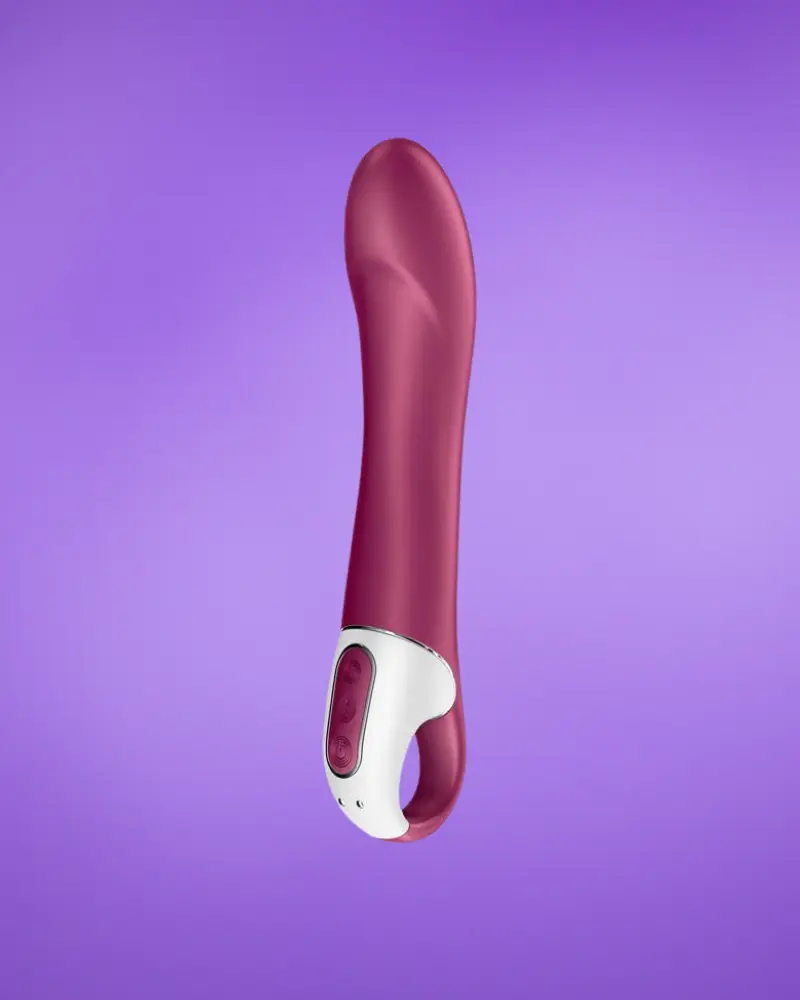 Satisfyer Big Heat - Akkus, melegítő G-pont vibrátor (piros)