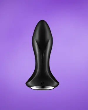 Satisfyer Rotator Plug 1 - Appos, akkus, forgó gyöngyös anál vibrátor (fekete)