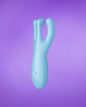 Satisfyer Threesome 4 - Okos, akkus csiklóvibrátor (kék)